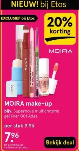Etos MOIRA make-up aanbieding
