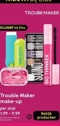 Etos Trouble Maker make-up aanbieding