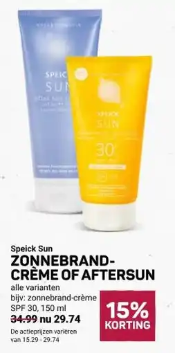 Ekoplaza Speick Sun ZONNEBRAND- CRÈME OF AFTERSUN aanbieding
