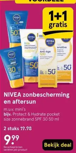 Etos NIVEA zonbescherming en aftersun aanbieding