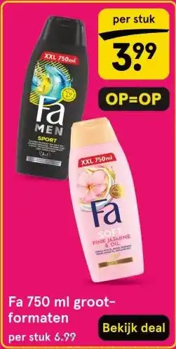 Etos Fa 750 ml groot- formaten aanbieding