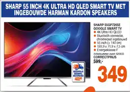 Correct SHARP 55GP7265E GOOGLE SMART TV aanbieding