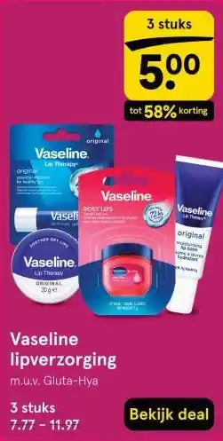 Etos Vaseline lipverzorging aanbieding