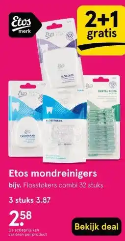 Etos Etos mondreinigers aanbieding