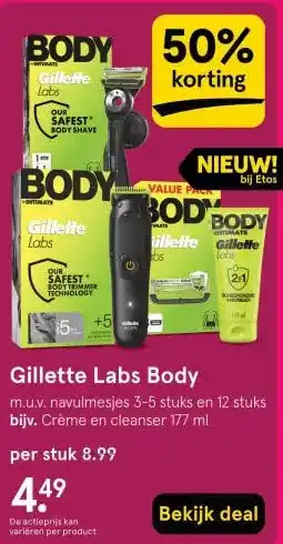 Etos Gillette Labs Body aanbieding