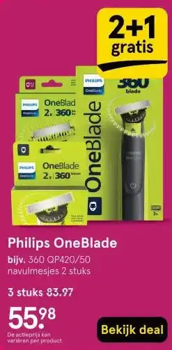 Etos Philips OneBlade aanbieding
