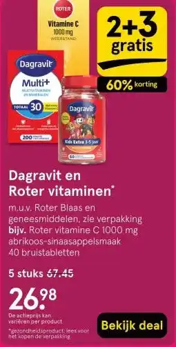 Etos Dagravit en Roter vitaminen aanbieding