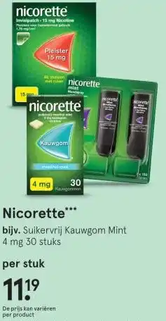 Etos Nicorette aanbieding