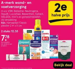 Etos A-merk wond- en voetverzorging aanbieding