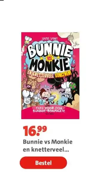 Bruna Bunnie vs Monkie en knetterveel konijnen! aanbieding