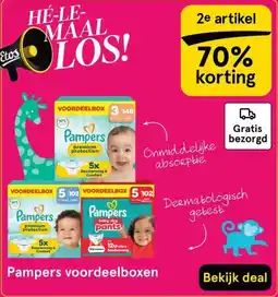 Etos Pampers voordeelboxen aanbieding