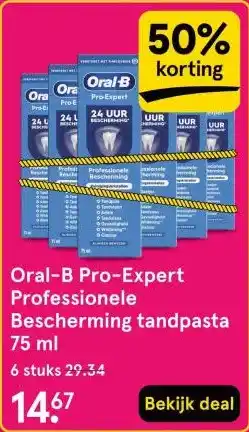 Etos Oral-B Pro-Expert Professionele Bescherming tandpasta aanbieding