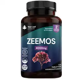 Holland & Barrett 2e product 50% korting | New Leaf Products Zeemos 4000mg - 120 tabletten aanbieding