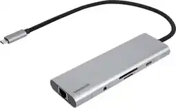 Coolblue BlueBuilt 8-in-1 Docking Station met Usb C Zilver aanbieding