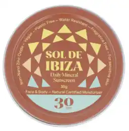 De Online Drogist Sol De Ibiza Minerale Zonnebrandcrème SPF30 Mini aanbieding