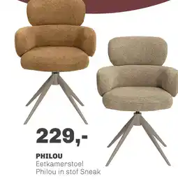 Trendhopper Eetkamerstoel Philou Movie Anthracite aanbieding