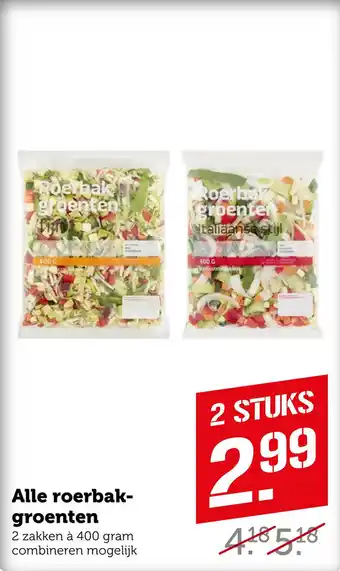 Coop Alle roerbak groenten aanbieding