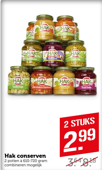 Coop Hak conserven aanbieding