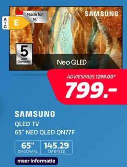 Electroworld Samsung 65 NEO QLED QN77F (2025) aanbieding