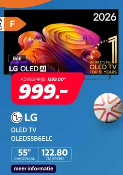 Electroworld LG OLED 4K 55 B6E (2026) aanbieding
