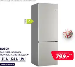 Electroworld Bosch KGN49EICF SERIE 4 EXCLUSIV aanbieding
