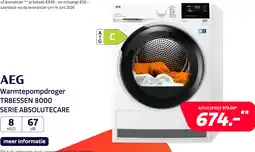 Electroworld AEG TR8ESSEN 8000 SERIE ABSOLUTECARE aanbieding