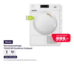 Electroworld Miele TEA535 WP Excellence EcoSpeed aanbieding