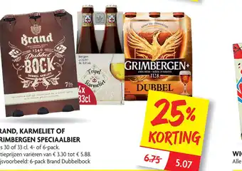 Dekamarkt Brand, Karmeliet Of Grimbergen Speciaalbier aanbieding