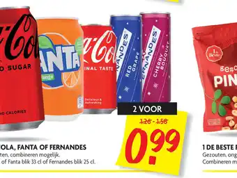 Dekamarkt Coca-Cola, Fanta Of Fernandes aanbieding