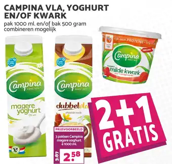 Boon`s Markt Campina Vla, Yoghurt En/Of Kwark aanbieding
