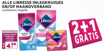 Boon`s Markt Alle Libresse Inlegkruisjes En/Of Maandverband aanbieding