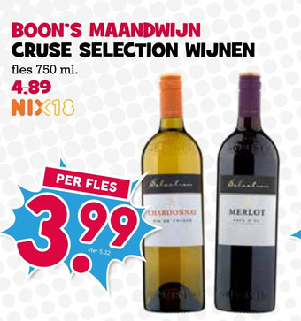 Boon`s Markt Cruse Selection Wijnen aanbieding