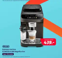 Electroworld De'Longhi ECAM293.61.BW Magnifica Evo aanbieding