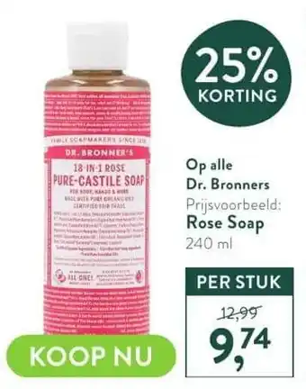 Holland & Barrett Op alle Dr. Bronners aanbieding