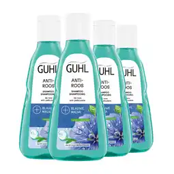 Bol.com Guhl Shampoo Anti Roos - 4 x 250 ml - Voordeelverpakking aanbieding