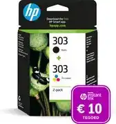 Bol.com HP 303 - Inktcartridge - Origineel - Standaard capaciteit - Kleur en Zwart + Instant Ink tegoed aanbieding