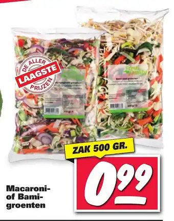 Nettorama Macaroni- of Bamigroenten aanbieding