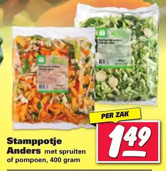 Nettorama Stamppotje Anders met spruiten of pompoen, 400 gram aanbieding