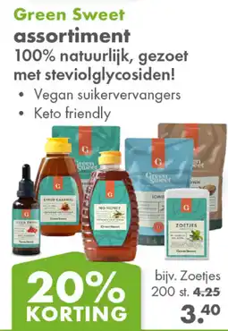 Gezond & Wel Green Sweet assortiment aanbieding