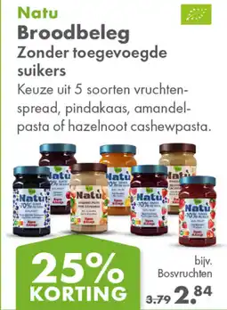 Gezond & Wel Natu Broodbeleg aanbieding