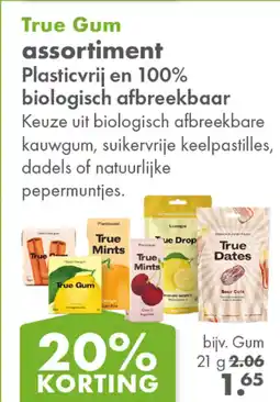 Gezond & Wel True Gum assortiment aanbieding