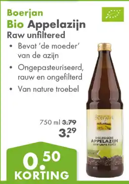 Gezond & Wel Boerjan Bio Appelazijn aanbieding