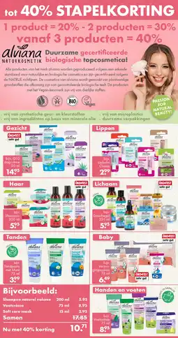 Gezond & Wel Alviana Naturkosmetik aanbieding