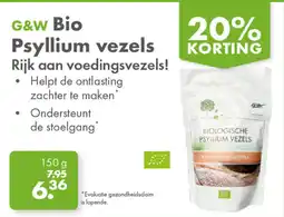 Gezond & Wel G&W Bio Psyllium vezels aanbieding