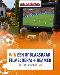Die Grenze WIN EEN OPBLAASBAAR FILMSCHERM + BEAMER aanbieding
