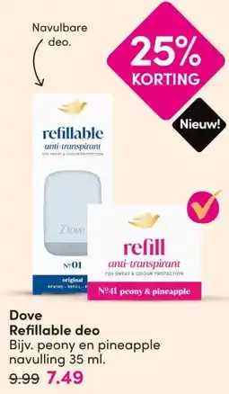 DA Dove Refillable deo aanbieding