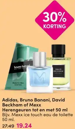 DA Adidas, Bruno Banani, David Beckham of Mexx Herengeuren tot en met 50 ml aanbieding