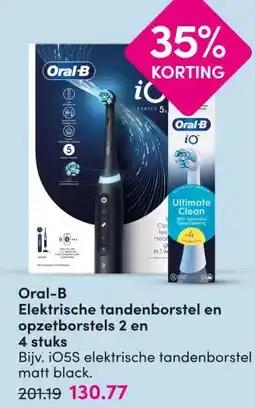 DA Oral-B Elektrische tandenborstel en opzetborstels 2 en 4 stuks aanbieding