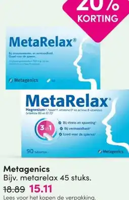 DA Metagenics aanbieding