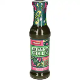 Jumbo National Green Chili Sauce 300g aanbieding